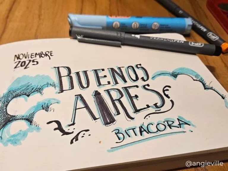 Buenos Aires en acuarelas: 5 días, un sketchbook y una ciudad que se deja retratar